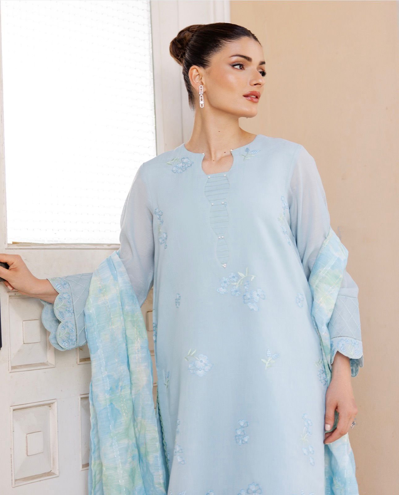 Paper Cotton 3-Piece Set – Light Blue