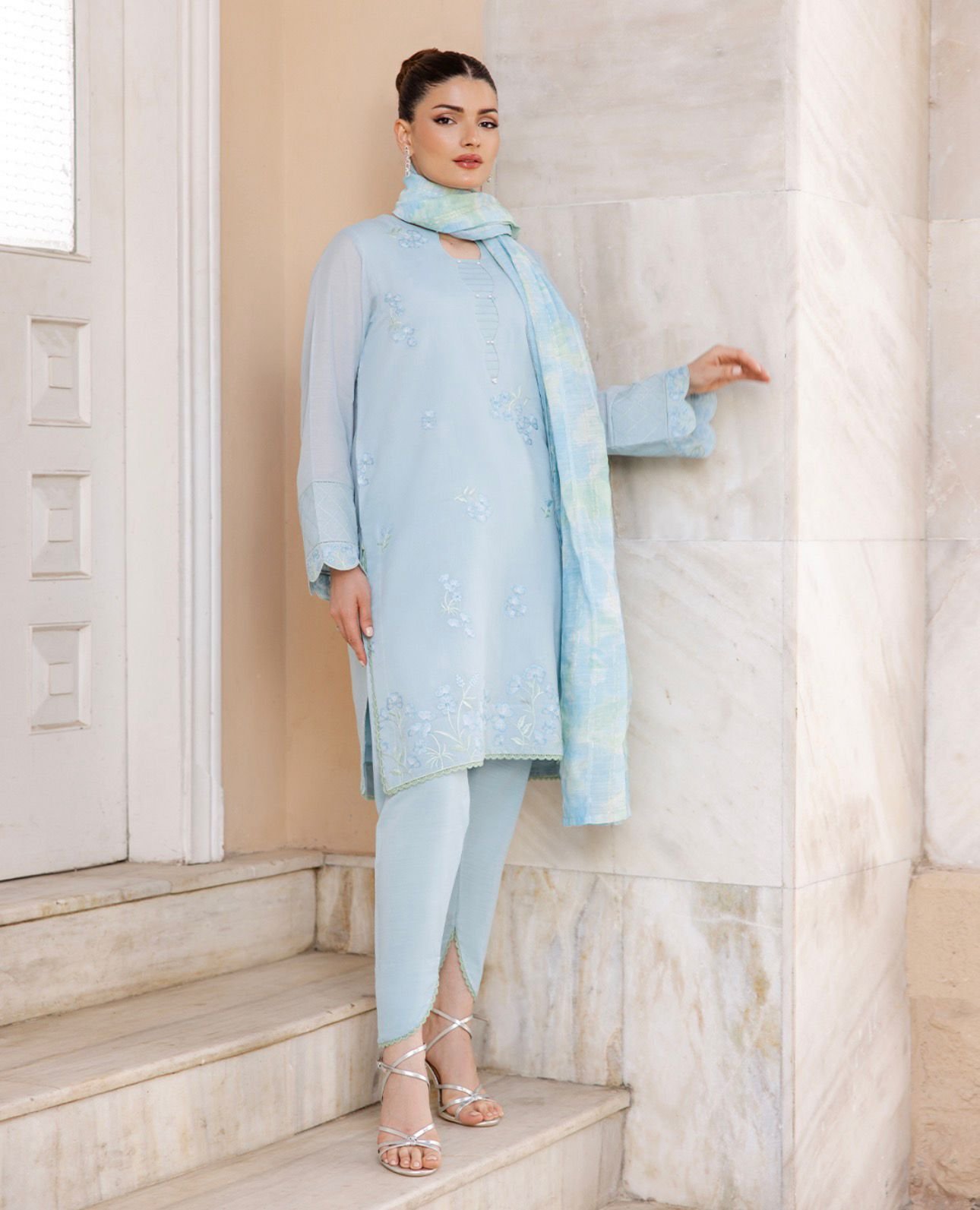 Paper Cotton 3-Piece Set – Light Blue - Image 3