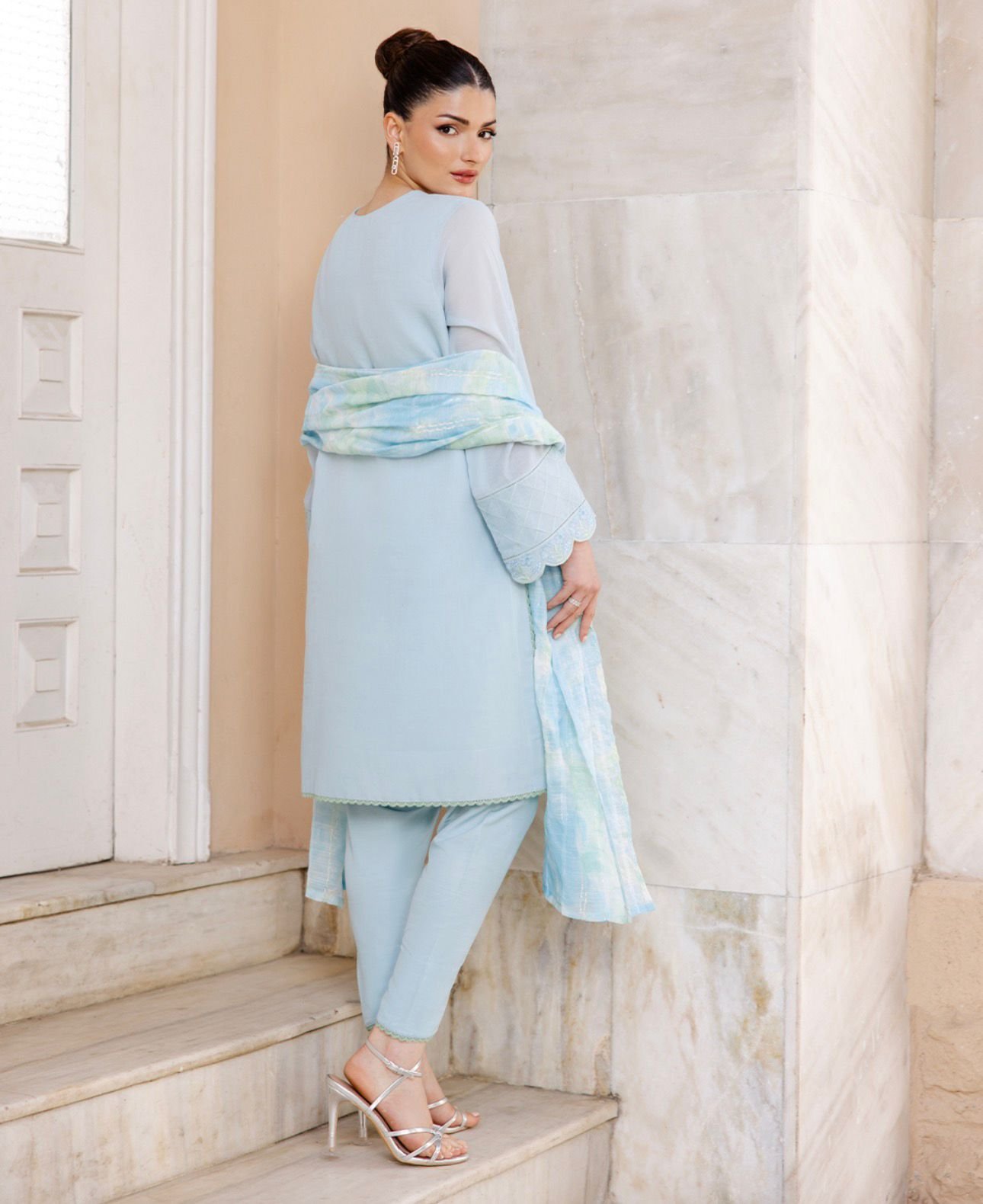 Paper Cotton 3-Piece Set – Light Blue - Image 4