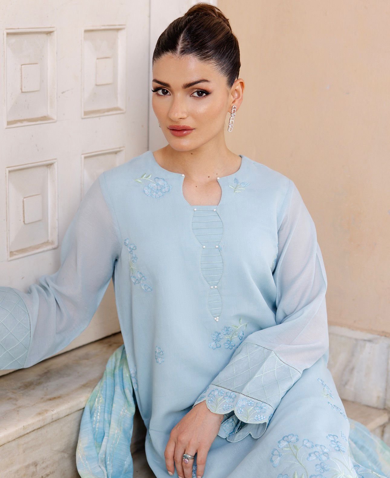 Paper Cotton 3-Piece Set – Light Blue - Image 2