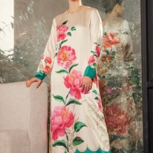 Digital Print 3 Pc Suite with hand work of Pearls and sequence