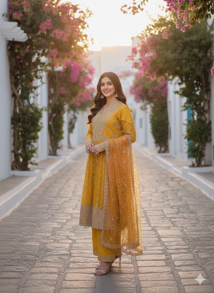 yellow Net Long Frok