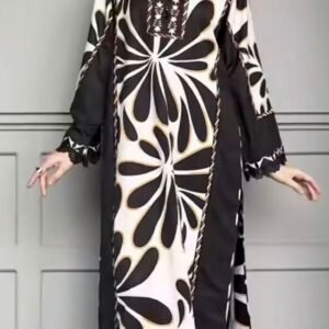Digital Print 2 Pc Suite with hand work of Pearls and sequence