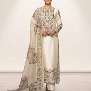 Elegant Shamooz Silk Digital Print 3-Piece Suit